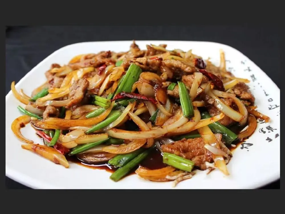 Beef stir‑fried with onion & celery at Peking Garden, a Chinese Restaurant in Sumner