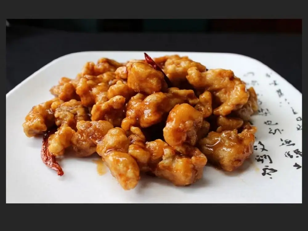 Spicy orange peel chicken at Peking Garden, a Chinese Restaurant in Sumner